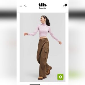 Beneunder Brown Waterproof Softshell Thermal Parachute Pants